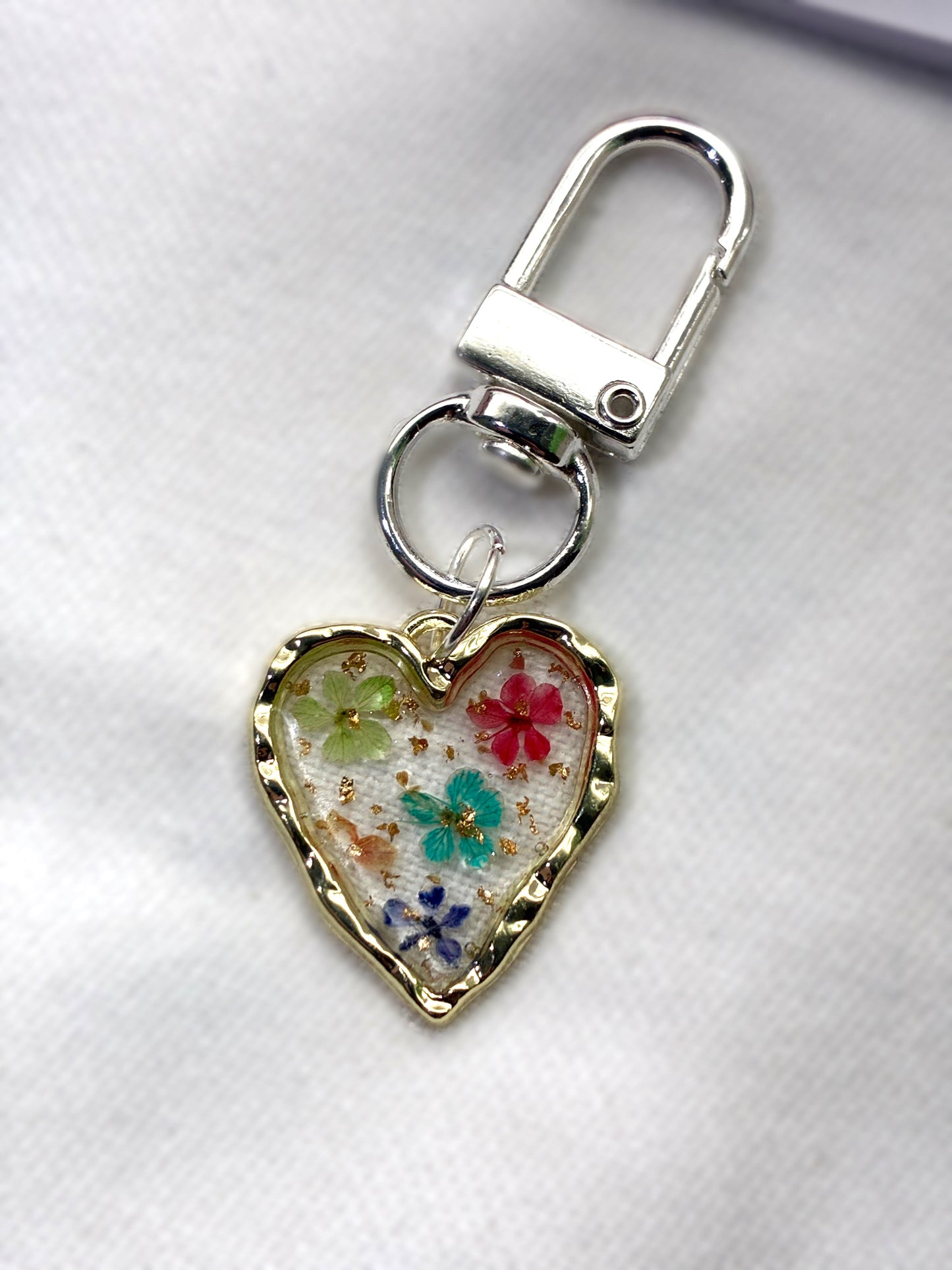 Etiqueta Corazón Floreciente