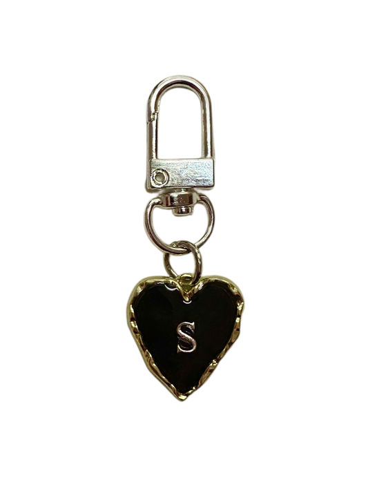 Etiqueta de corazón negro